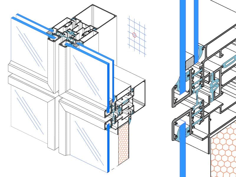 Unitized curtain wall